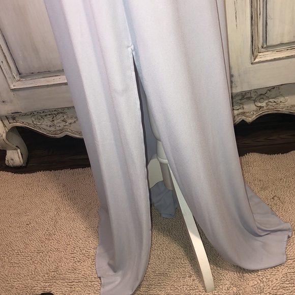 LUSH Softest Blue Spaghetti Strap Maxi Dress Size Medium - Picture 6 of 13